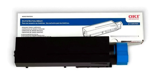 Toner Okidata 44917617 Negro Original B431 M491