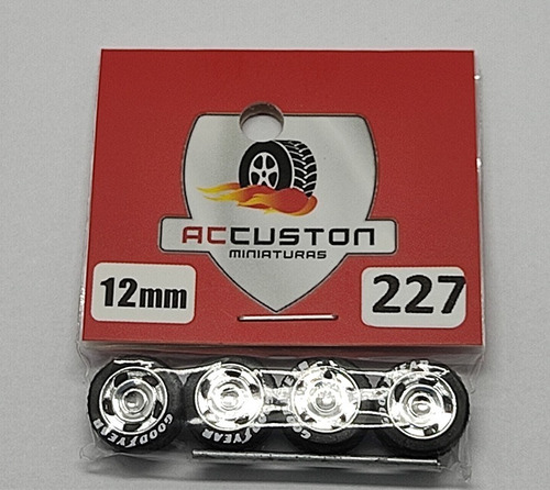 Rodas P/ Customização Ac Custon 227 - 12mm - Escala 1/64