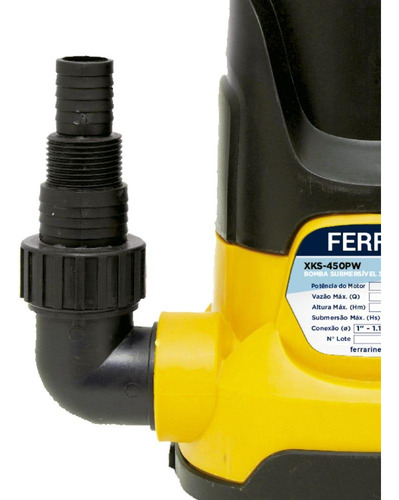 Bomba Submersível 1/2 Cv 400w Xks450pw Ferrari Cor Amarelo 127v