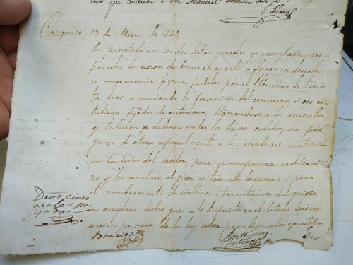 Documentos Antiguo 1845 Y 46 (Usado)