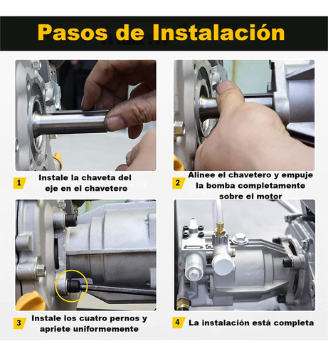 Bomba Para Hidrolavadora 3200psi Eje 3/4'' Horizontal