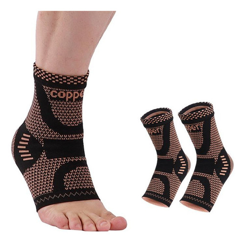 Hh Juego De 2 Piezas De Tobilleras De Cobre For Ejercicios