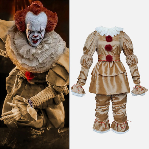 Traje De Cosplay De Clown Jokers De La Película Pennywise Pa