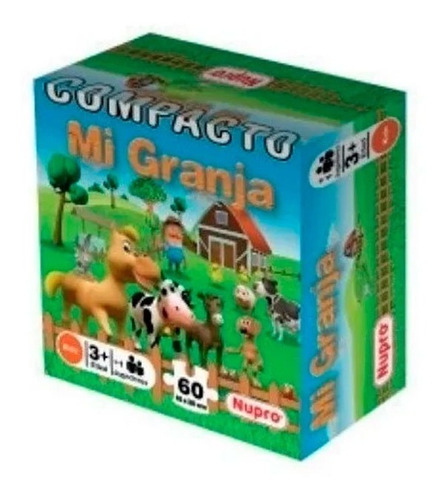 Compacto Mi Granja Puzzle Nupro Juego De Mesa Chico 1313