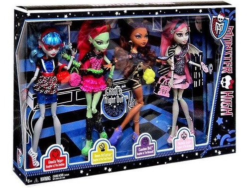 Monster High Ghouls Night Out Set De 4 Muñecas Rochelle Goy