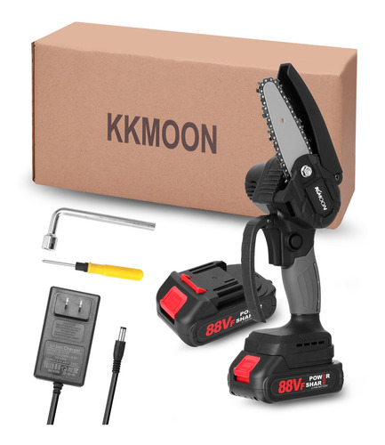 Kkmoon Poda Eléctrica Motosierra + 2-batería 88vf 4in