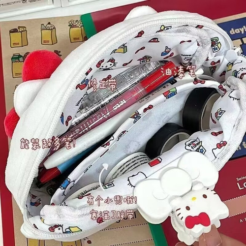 2 Piezas, Gran Capacidad Hello Kitty Plush Mochila