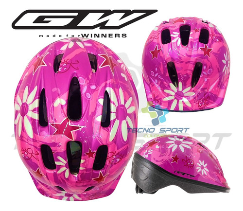 Casco Gw De Niña Para Bicicleta Y Patines Ajustable Oferta