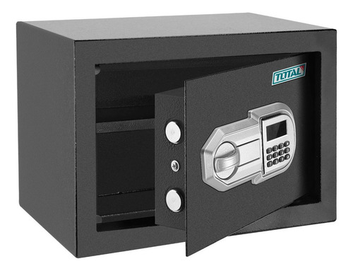 Caja Fuerte De Seguridad Electrónica Total, 19 Litros, 35x25x25cm - Código Digital O Llave, Pared O Piso - TESF2501