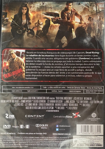 La Rebelion De Los Muertos /dead Rising -pelicula Dvd (Usado)