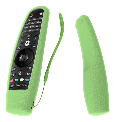 Funda Compatible Con Control Remoto LG Silicona Verde Fluo