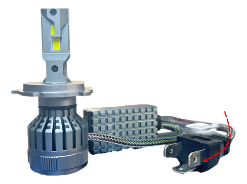 Foco Hyperled H4 Para Moto 70,000 Lumenes Ultra Potente H4 Blanco Frío