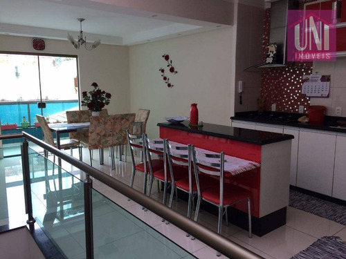 Sobrado Com 3 Dormitórios À Venda, 258 M² Por R$ 900.000 - Parque Erasmo Assunção - Santo André/sp - So0541