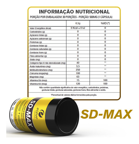 Ácido Hialurônico + Colágeno Tipo 2 C/ Magnésio Eleve Kit 3