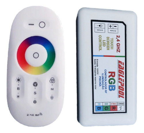 Kit Iluminação Piscina 3 Led Inox 18w Rgb + Fonte + Encaixe