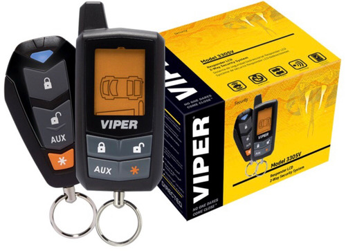 Alarma Para Auto Viper 3305v De 2 Vias Con Display Y Sirena