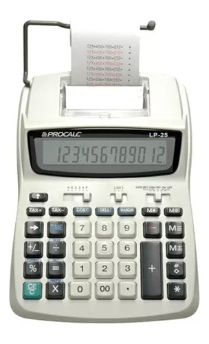 Calculadora De Mesa Com Impressão Bobina Lp25 Procalc