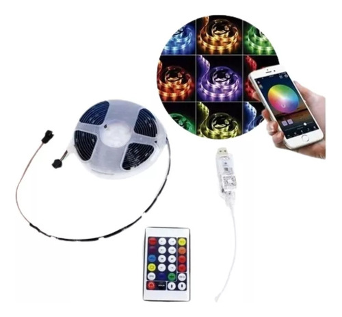 Kit Pixel Led Magic Rainbow Bluetooth Usb 5 Metros 5v 18lxm