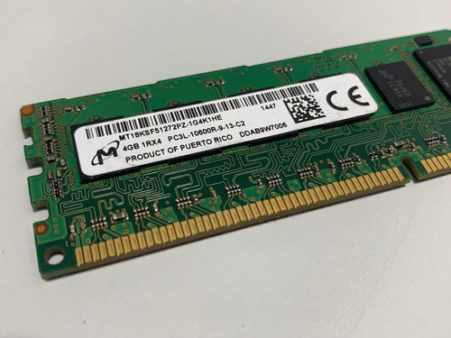 Imagem 2 de 3 de Memória Servidor 4gb Pc3l-10600r 1333mhz Eec Reg.