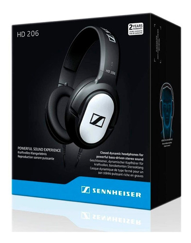 Imagen 7 de 7 de Audífono Sennheiser Over Ear Hd206 Negro