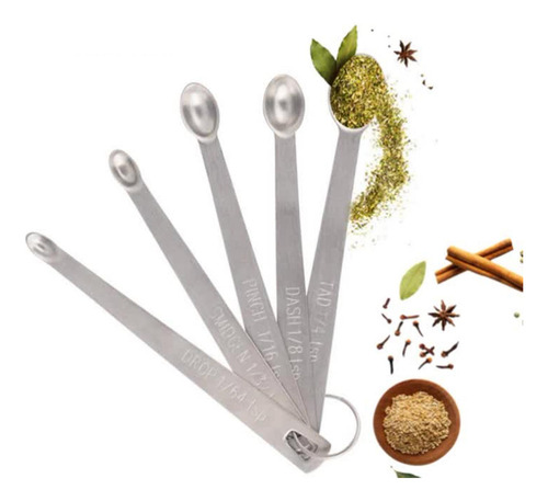 3 Cuchara De Ingredientes De 5 Piezas Para El Juego De Mini