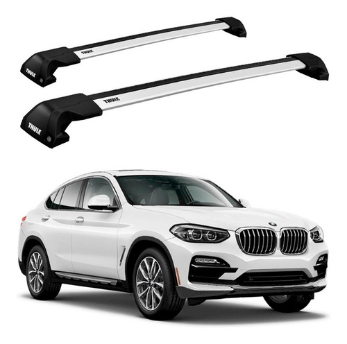 Rack Thule Wingbar Edge Bmw X4 C/ Trilhos Embutidos 19 -