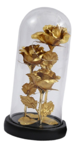 Regalo De Rosa Para El Día De Valentín, Decoración De Oro