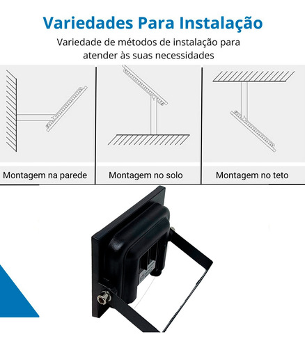 Refletor Holofote 300w Rgb Resistente A Agua 127/220V Ip66 Uso Externo Várias Cores Decoração Jardim Iluminação Forte Smd 16 Cores 4 Funções