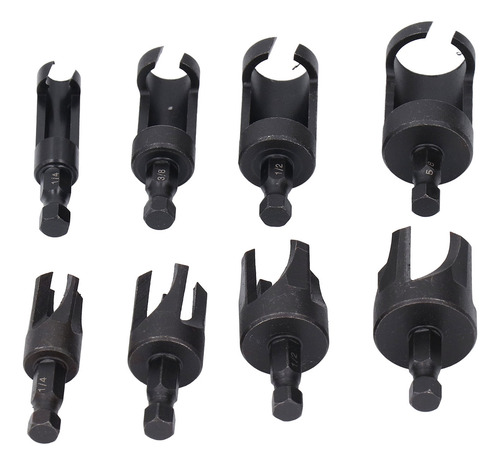 Juego De Brocas Para Tapones De Madera, 8 Piezas, Brocas Hex