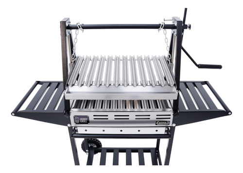 Hobby Grill Asador De Carbón Pampa I Chef Acero Inoxidable Color Plateado