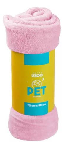 Manta Microfibra Pet 6 Cores Disponíveis 70x90cm - Uzoo Cor Rosa