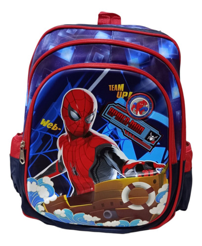 Mochila Importada Con Luces Hombre Araña  - Premiun