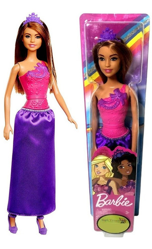 Boneca Barbie Princesa Morena Original - Mattel Brinquedos