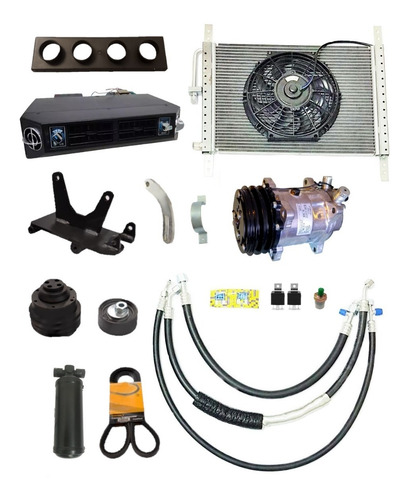 Imagem 3 de 8 de Kit Ar Condicionado F-1000 F1000 Até 92 C Suporte Compressor