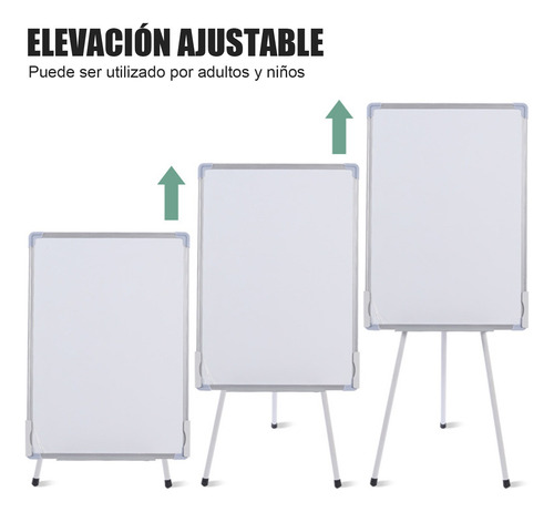 Pizarrón Blanco 60x90cm Con Base Caballete O Base Metálica