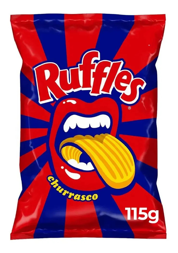 Batata Ruffles Frita Ondulada Churrasco 115g Elma Chips