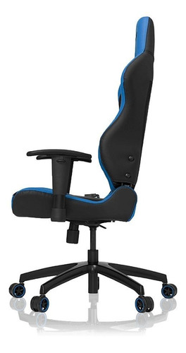 Imagen 3 de 3 de Silla de escritorio Vertagear SL2000 VG-SL2000 gamer ergonómica negra y azul con tapizado de cuero sintético