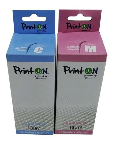 Imagen 3 de 4 de Tinta Para Sublimar Liquida Printon Ink Epson 100ml Colores
