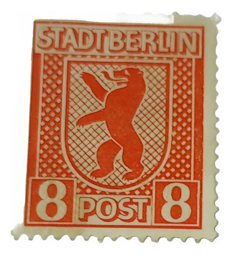 Estampilla Alemania Post 2 Guerra Zona Sovietica Berlin