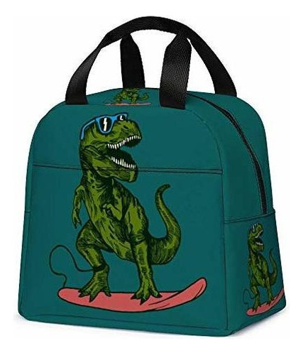 Bolsa De Almuerzo De Dinosaurio, Reutilizable Linda Lonchera