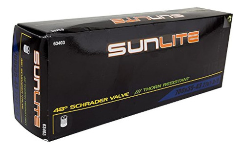 Tubo De Valvula Schrader Resistente A La Espina Sunlite, Neg