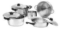 Comprar Set Batería Juego De Cocina Cacerolas Sartenes Ollas 5piezas