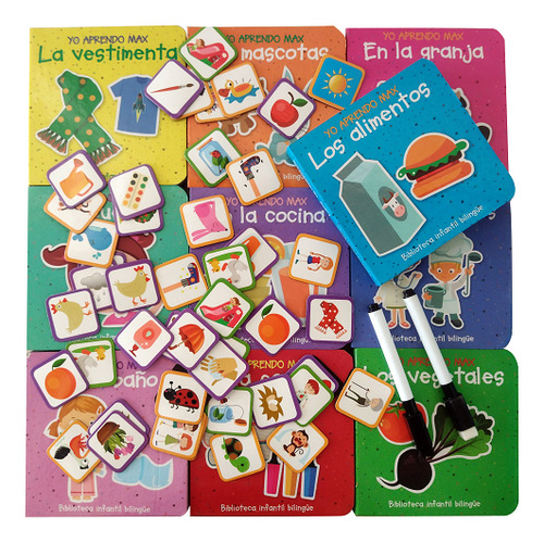 Yo Aprendo-colección 10 Libros Bilingües Para Niños Pequeños