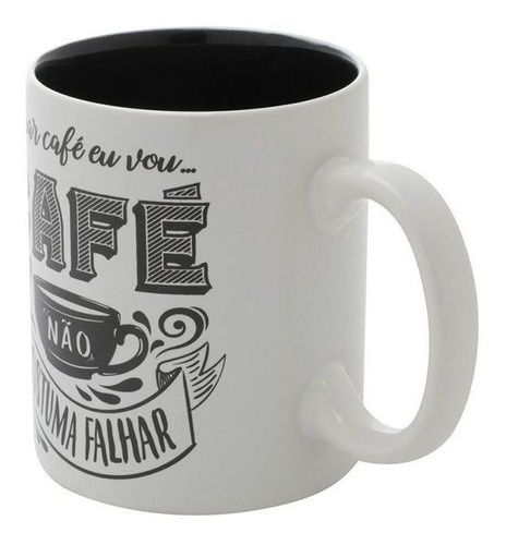 Imagem 3 de 4 de Caneca Expresso Coffee I Will Drink Branco Porcelana Urban
