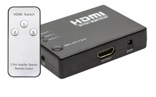 Splitter Hdmi 3x1 (3 Entradas 1 Salida) 1080p Hd