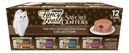 Alimento Húmedo Gato Fancy Feast Pate Savory Centers 12p 4sa