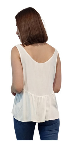 Imagen 8 de 10 de Blusa Magnolia S/manga Voile Y Broderie