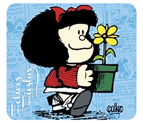 Mouse Pad Mafalda Regalo Navidad Fiestas Año Nuevo 1422