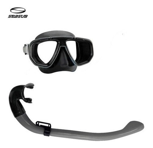 Kit Mergulho Mod Dua Seasub Snorkel Com Protetor De Ondas