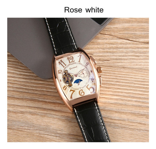 Reloj Mecánico De Cuero Luminoso De Moda G065